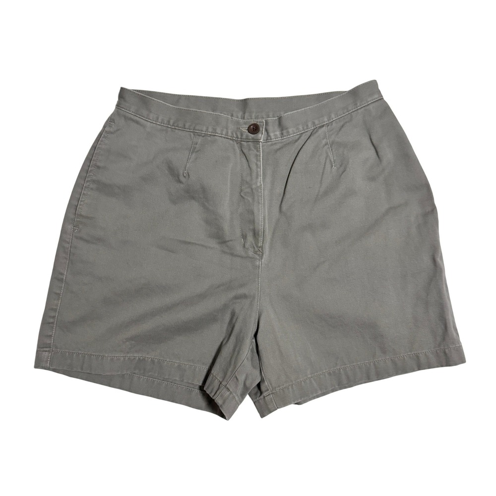 Woolrich Vintage 90's Shorts 6 Green High Rise Cotton Twill Utility Outdoor